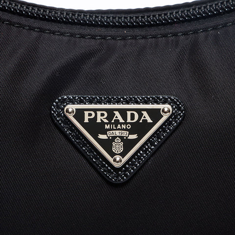 プラダ PRADA ナイロン Re-Edition 2000 ホーボーバッグ ハンドバッグ ブラック WS13050