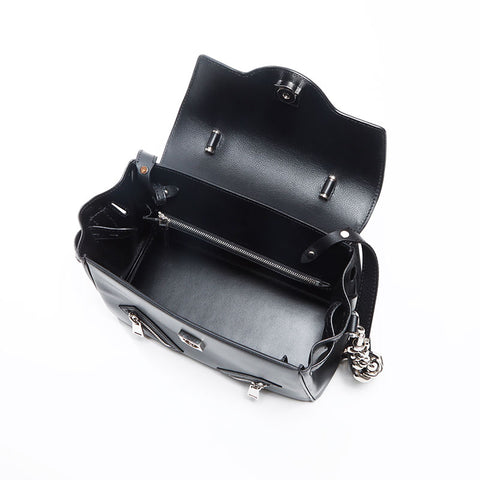 ヴェルサーチ VERSACE La Medusa ラ メドゥーサ レザー チェーン ショルダーバッグ ブラック WS13052