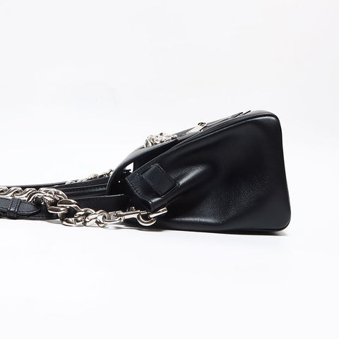 ヴェルサーチ VERSACE La Medusa ラ メドゥーサ レザー チェーン ショルダーバッグ ブラック WS13052
