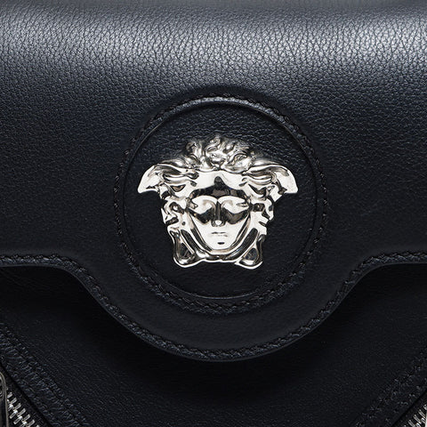 ヴェルサーチ VERSACE La Medusa ラ メドゥーサ レザー チェーン ショルダーバッグ ブラック WS13052