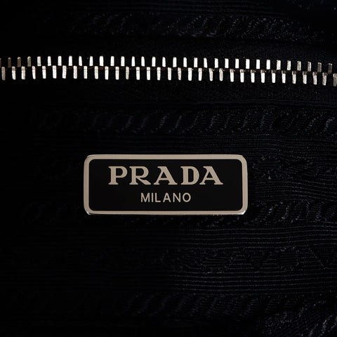 プラダ PRADA ナイロン 2way チェーン キルティング ショルダーバッグ ブラック WS13053