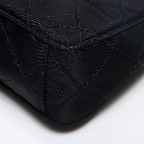 プラダ PRADA ナイロン 2way チェーン キルティング ショルダーバッグ ブラック WS13053