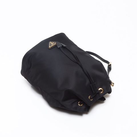 PRADA Nylon Handbag black WS13055