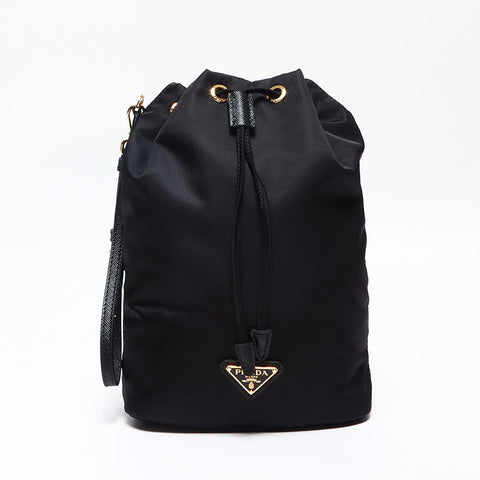 PRADA Nylon Handbag black WS13055