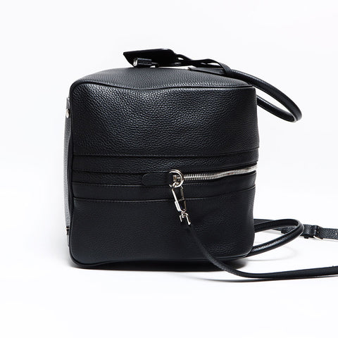 BURBERRY 皮革波士顿包黑色 WS13057