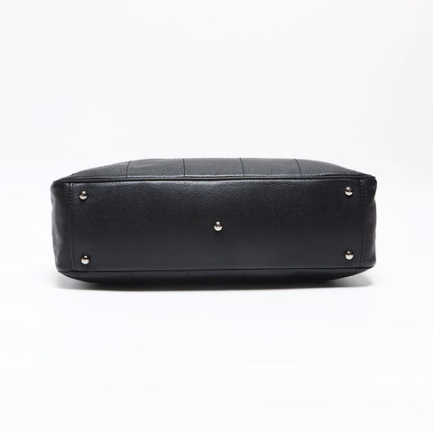 シャネル CHANEL チョコバー レザー ボーリングバッグ ボストンバッグ ブラック WS13059