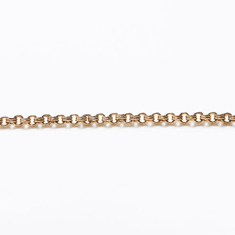 Christian Dior CD logo Chain rhinestone Necklace gold WS13062