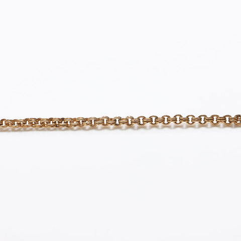 Christian Dior CD logo Chain rhinestone Necklace gold WS13067