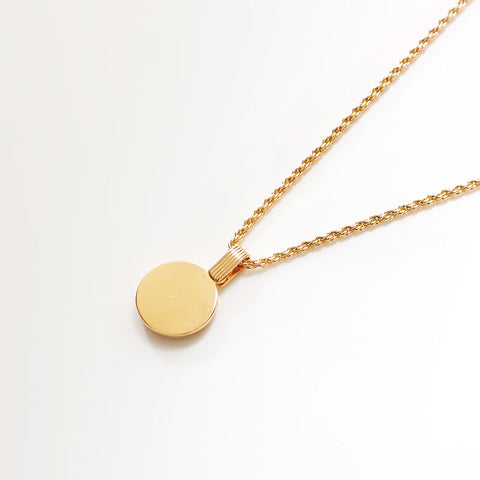 Christian Dior CD logo Chain rhinestone Necklace gold WS13068