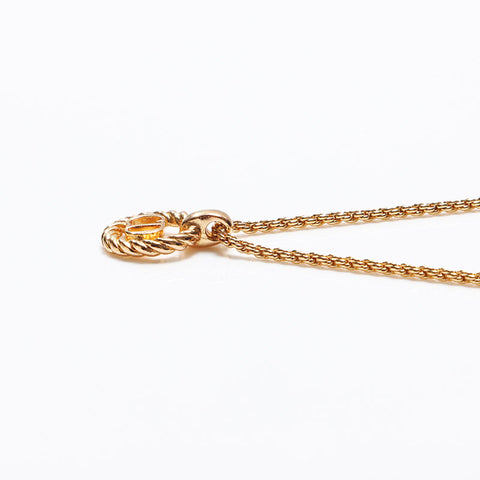 Christian Dior CD logo Chain Necklace gold WS13072