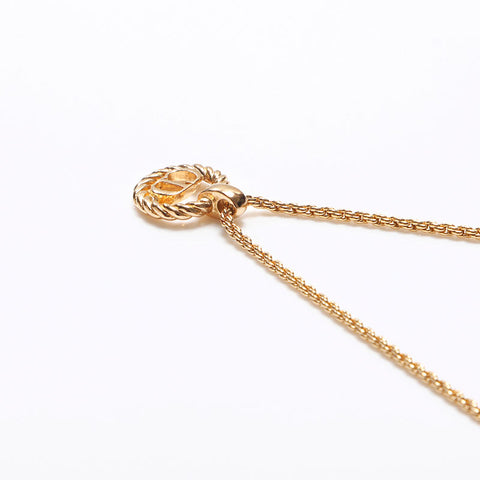 Christian Dior CD logo Chain Necklace gold WS13072
