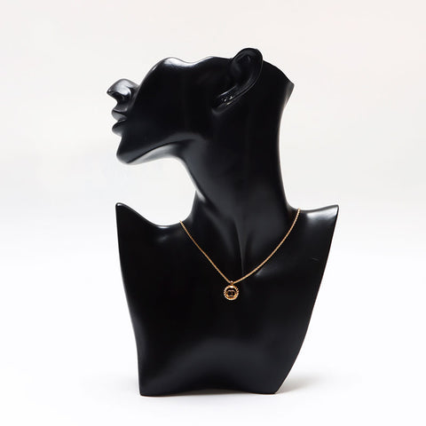 Christian Dior CD logo Chain Necklace gold WS13072