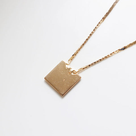 Christian Dior CD logo Chain Necklace gold WS13074