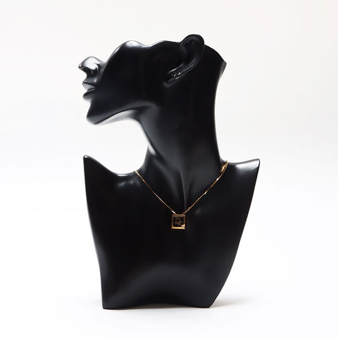 Christian Dior CD logo Chain Necklace gold WS13074