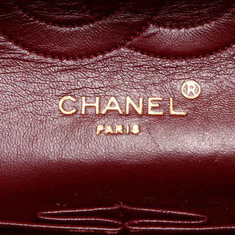 CHANEL No. 2 COCO Mark Turnlock Matelasse Double Flap Shoulder Bag black WS13076