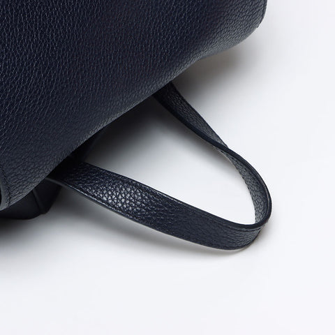 プラダ PRADA レザー トライアングルロゴ リュック・デイパック ネイビー WS13078
