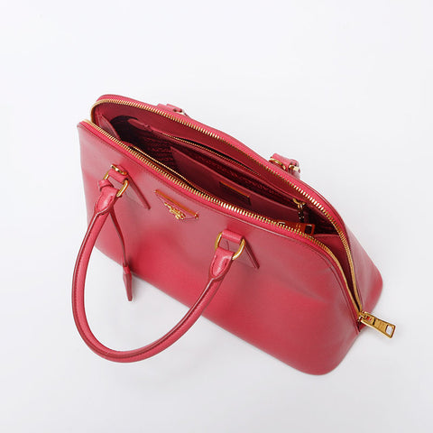 プラダ PRADA サフィアーノ トライアングル 2way ハンドバッグ ピンク WS13079