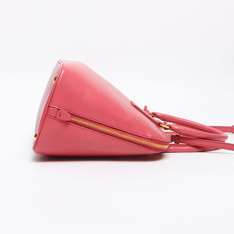 プラダ PRADA サフィアーノ トライアングル 2way ハンドバッグ ピンク WS13079