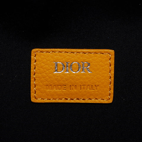 極美品 クリスチャンディオール Christian Dior リンゴット22 オブリーク ジャガード トロッター ショルダーバッグ イエロー WS13085