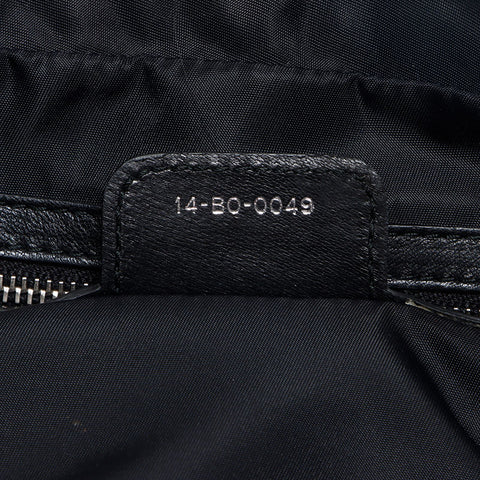 Christian Dior Cannage quilted nylon Shoulder Bag black WS13086