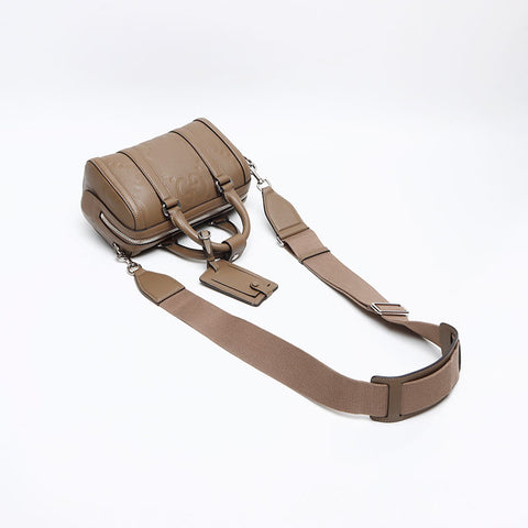 グッチ GUCCI レザー ジャイアントGG ミニボストン ショルダーバッグ ブラウン WS13089