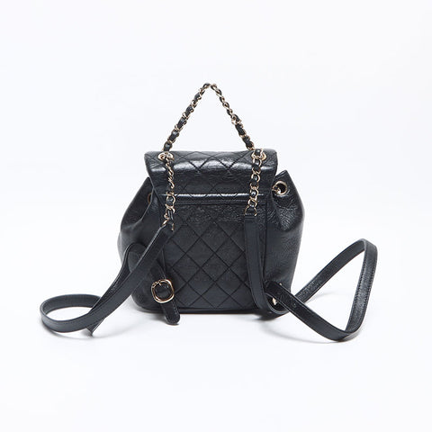 シャネル CHANEL レザー マトラッセ ミニ リュック・デイパック ブラック WS13094