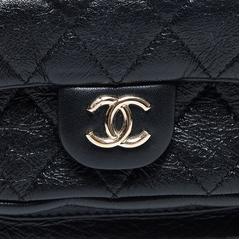シャネル CHANEL レザー マトラッセ ミニ リュック・デイパック ブラック WS13094
