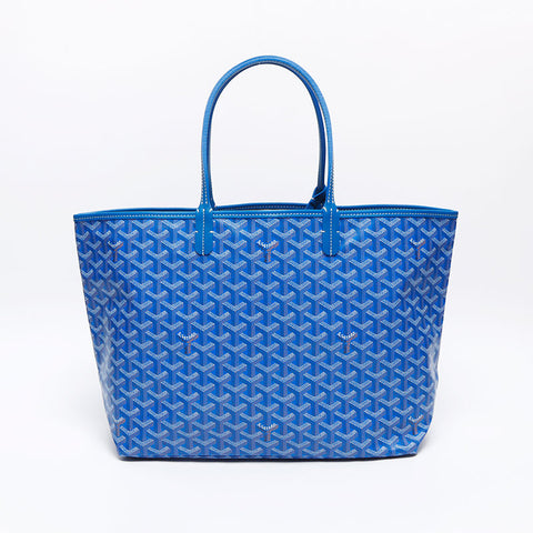 GOYARD Saint Louis PM Tote Bag Goyardine Canvas Blue Tote Bag blue WS13102