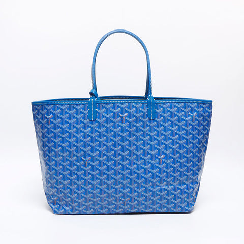 GOYARD Saint Louis PM Tote Bag Goyardine Canvas Blue Tote Bag blue WS13102