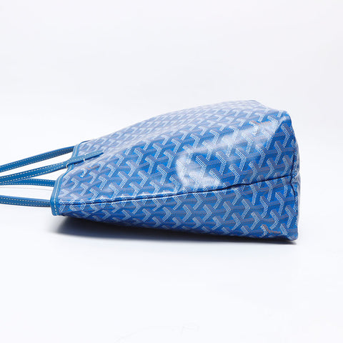 GOYARD Saint Louis PM Tote Bag Goyardine Canvas Blue Tote Bag blue WS13102