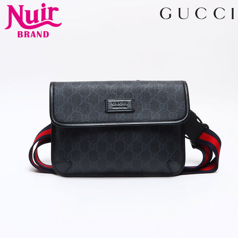 グッチ GUCCI GGスプリーム ボディバッグ ショルダーバッグ ブラック WS13106