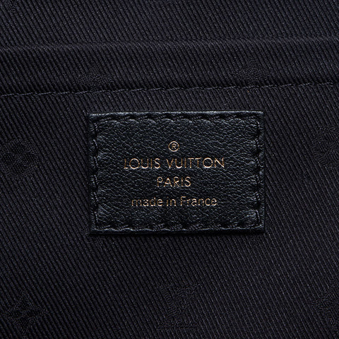 LOUIS VUITTON Alma BB Soft Leather Bubble Gram M59793 Handbag black WS13107