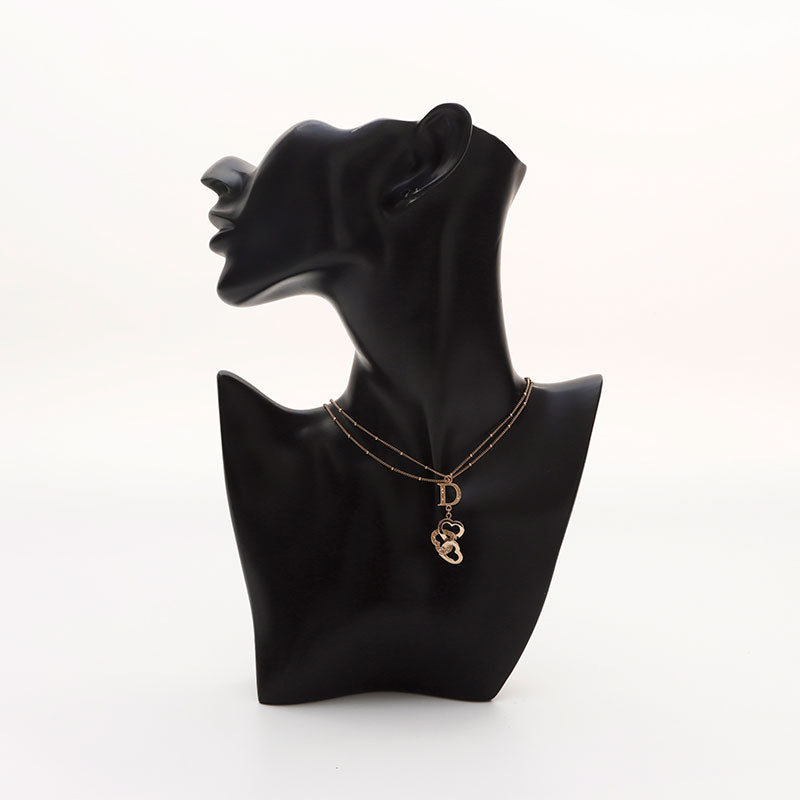 クリスチャンディオール Christian Dior ロゴ ハート ラインストーン