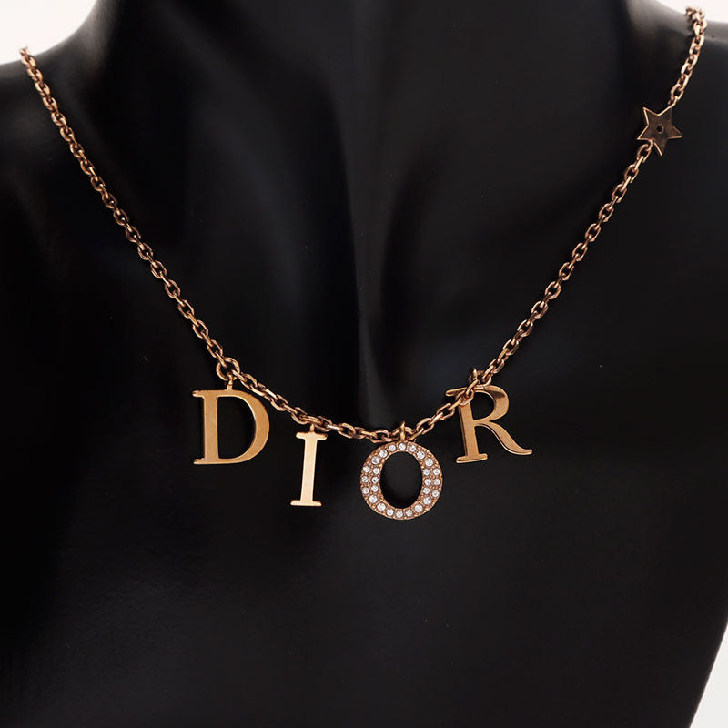 クリスチャンディオール Christian Dior ロゴ ラインストーン