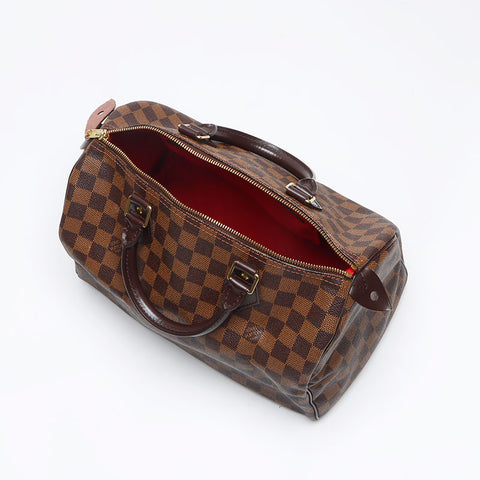 LOUIS VUITTON 2009 Damier Speedy 30 Boston bag Brown WS13129