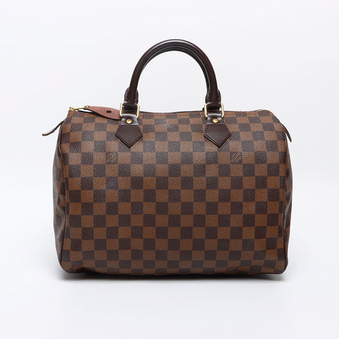 LOUIS VUITTON 2009 Damier Speedy 30 Boston bag Brown WS13129