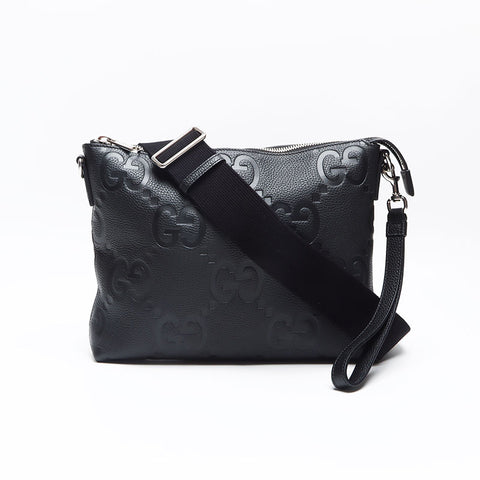 グッチ GUCCI ジャンボGG ミディアム メッセンジャーバッグ ショルダーバッグ ブラック WS13133