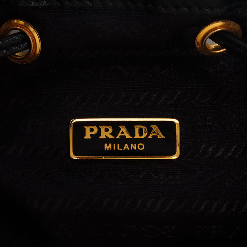 プラダ PRADA ナイロン ロゴ 2way 巾着 ヴェラ ショルダーバッグ  