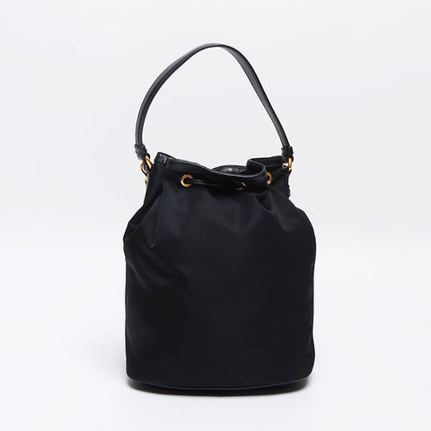 プラダ PRADA ナイロン ロゴ 2way 巾着  ヴェラ  ショルダーバッグ ブラック WS13134