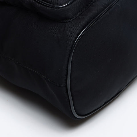 プラダ PRADA ナイロン ロゴ 2way 巾着  ヴェラ  ショルダーバッグ ブラック WS13134