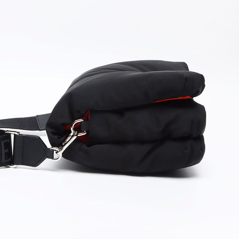 LOEWE Goya Puffer Nylon Anagram Shoulder Bag black WS13136