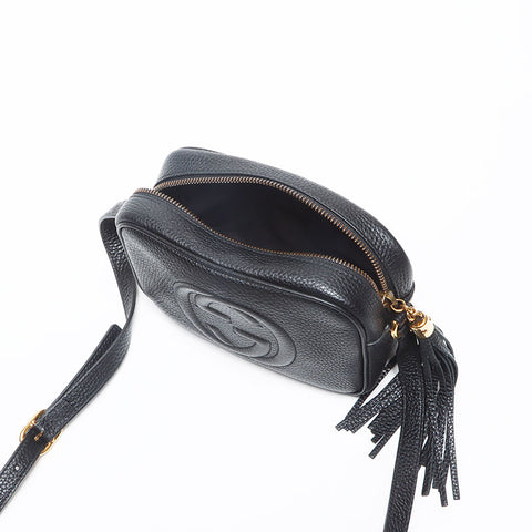 グッチ GUCCI ソーホー フリンジ レザー スモール ショルダーバッグ ブラック WS13140