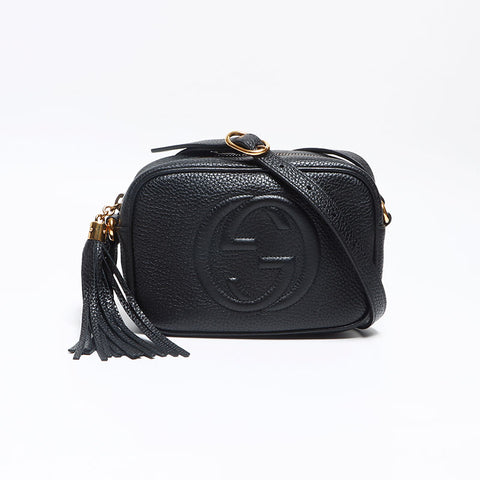 グッチ GUCCI ソーホー フリンジ レザー スモール ショルダーバッグ ブラック WS13140