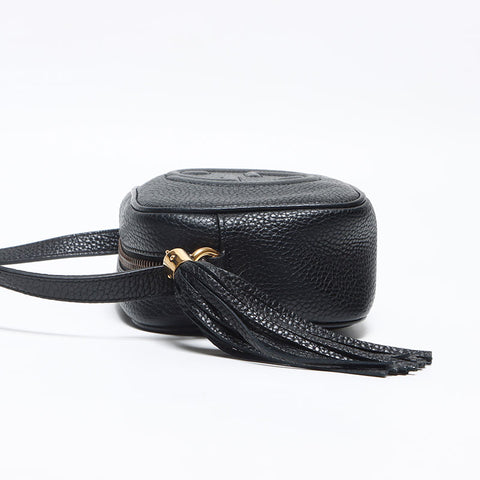 グッチ GUCCI ソーホー フリンジ レザー スモール ショルダーバッグ ブラック WS13140