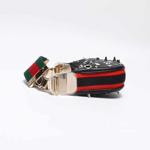 グッチ GUCCI ミニバッグ スタッズ 2way レザー ショルダーバッグ ブラック WS13145