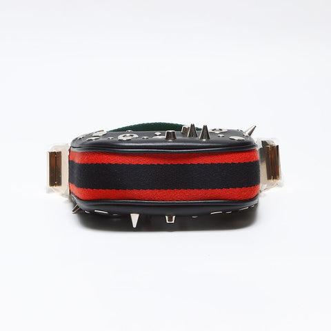 グッチ GUCCI ミニバッグ スタッズ 2way レザー ショルダーバッグ ブラック WS13145