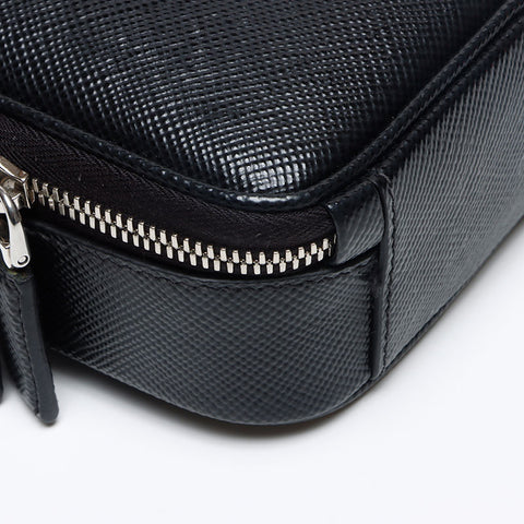 プラダ PRADA サフィアーノ トライアングルロゴ ショルダーバッグ ブラック WS13147