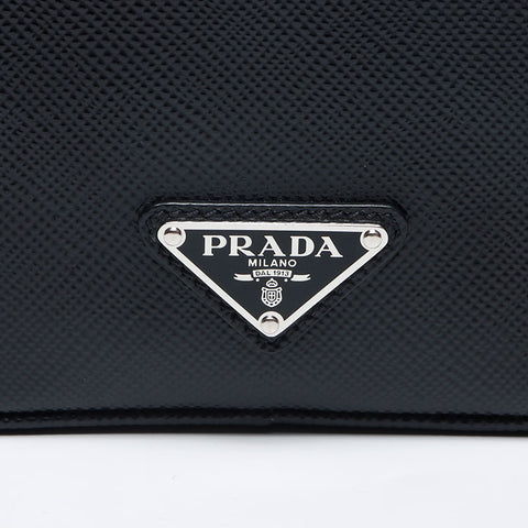 プラダ PRADA サフィアーノ トライアングルロゴ ショルダーバッグ ブラック WS13147