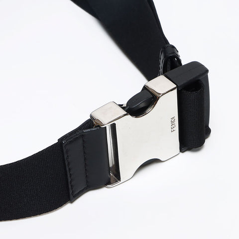 FENDI Diagonal Belt Bag Zucchino 7VA434 Shoulder Bag gray WS13149