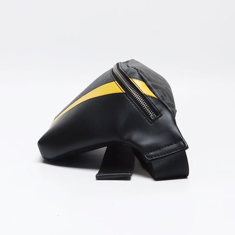 FENDI Diagonal Belt Bag Zucchino 7VA434 Shoulder Bag gray WS13149